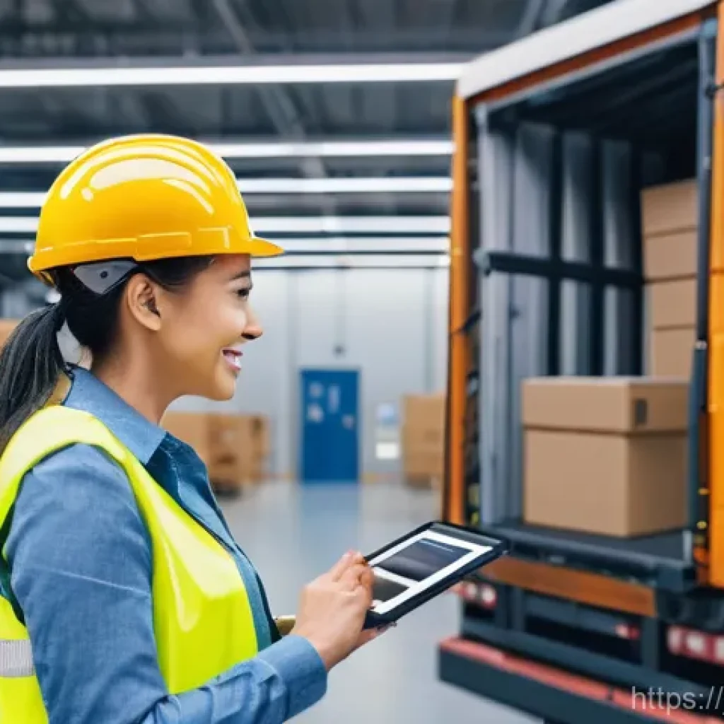 유통관리사 관련 학술 세미나 자료 - **Prompt 1: The Future of Logistics: Empowered Drivers and Efficient Hubs** "A bright, modern lo...